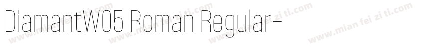 DiamantW05 Roman Regular字体转换